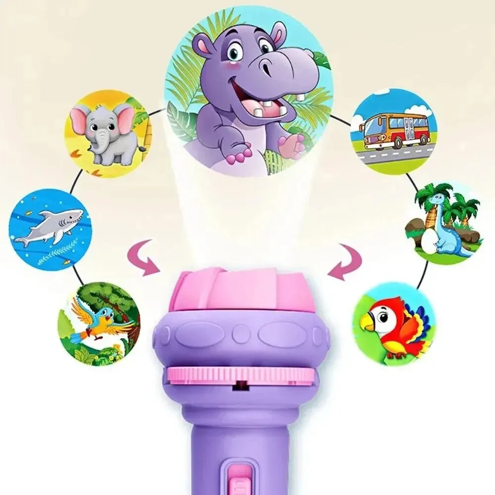 Magical cartoon projection flashlight