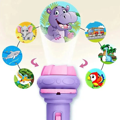 Magical cartoon projection flashlight